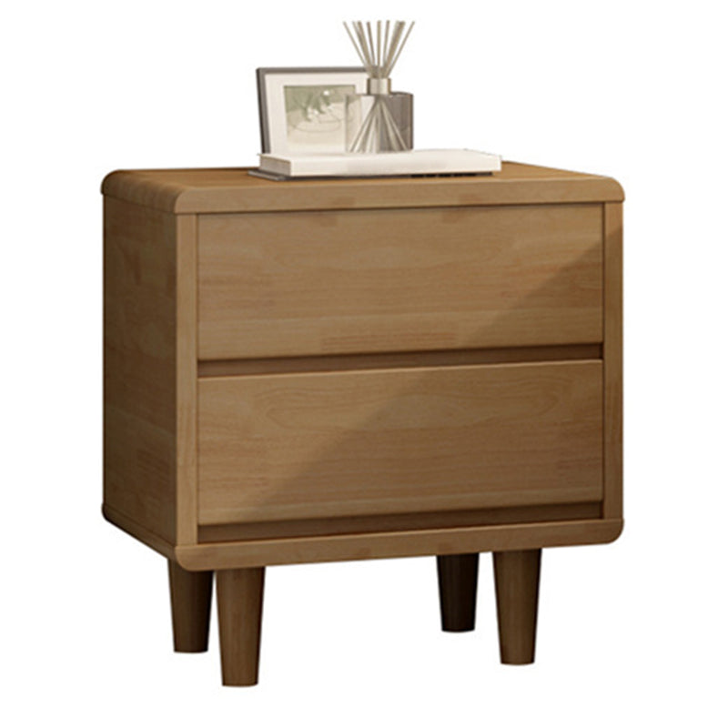 Bois de nuit de lit de nuit moderne en bois massif des jambes de rangement inclus la table de nuit