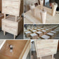 Bois de nuit de lit de nuit moderne en bois massif des jambes de rangement inclus la table de nuit
