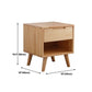 Bois de nuit de lit de nuit moderne en bois massif des jambes de rangement inclus la table de nuit