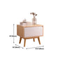 Bois de nuit de lit de nuit moderne en bois massif des jambes de rangement inclus la table de nuit