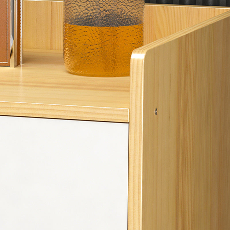 Tavolo da letto moderno da 16 "H IMITAZIONE DEL CASSAGGIO IN LEGNO TABELLA NOTTE