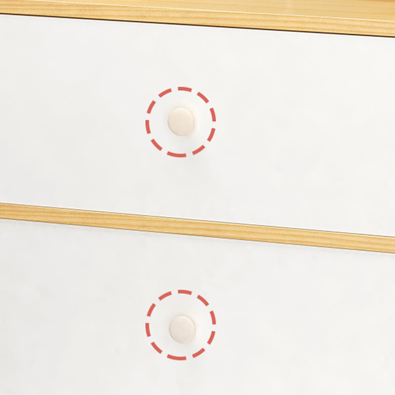 Tavolo da letto moderno da 16 "H IMITAZIONE DEL CASSAGGIO IN LEGNO TABELLA NOTTE