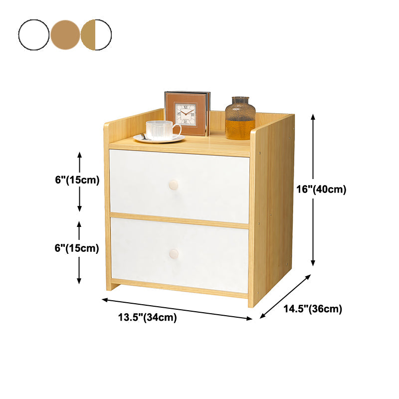 Tavolo da letto moderno da 16 "H IMITAZIONE DEL CASSAGGIO IN LEGNO TABELLA NOTTE