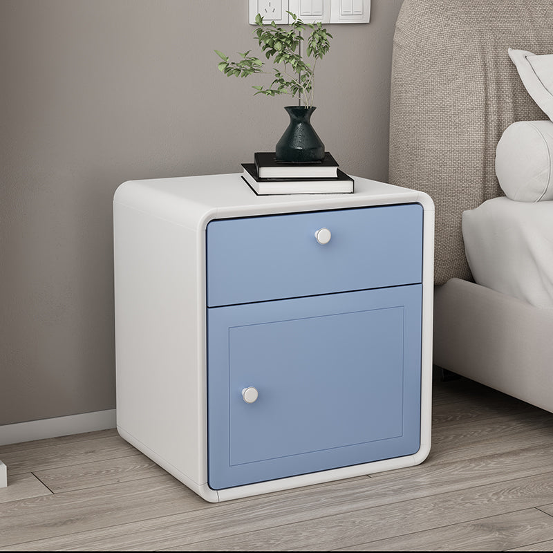 Modern massief houten bed nachtkastje