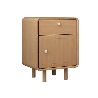 Modern massief houten bed nachtkastje