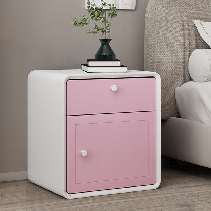 Modern massief houten bed nachtkastje