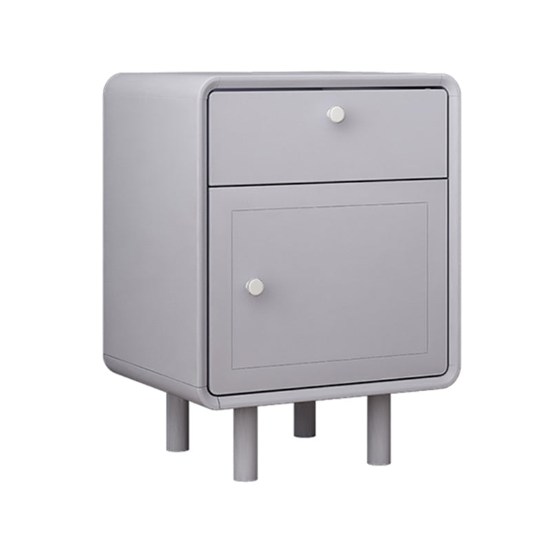 Modern massief houten bed nachtkastje