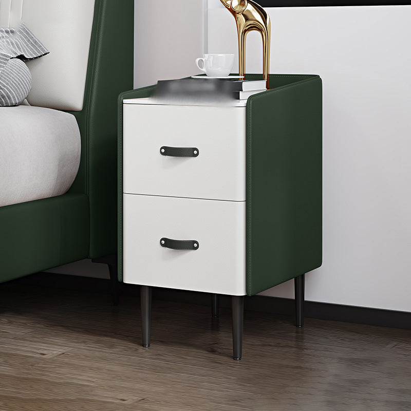 22 "H Lit moderne table de pierre de rangement supérieur de rangement Imitation de nuit en bois avec jambes