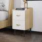 22 "H Lit moderne table de pierre de rangement supérieur de rangement Imitation de nuit en bois avec jambes
