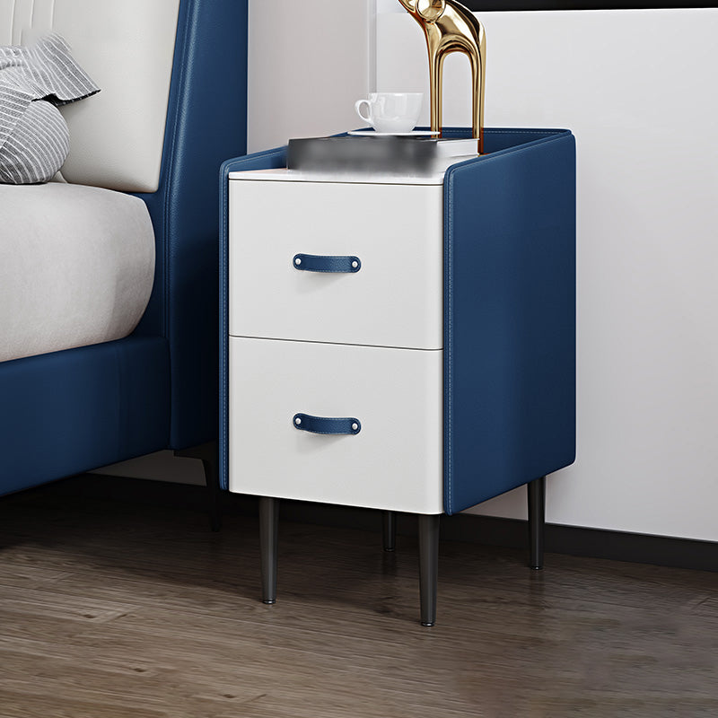 22 "H Lit moderne table de pierre de rangement supérieur de rangement Imitation de nuit en bois avec jambes