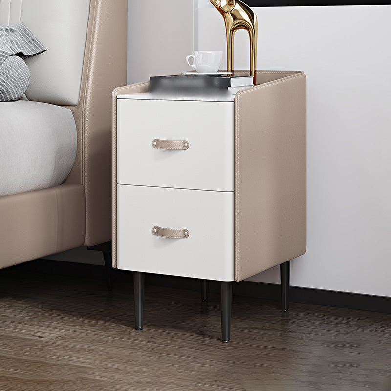 22 "H Lit moderne table de pierre de rangement supérieur de rangement Imitation de nuit en bois avec jambes