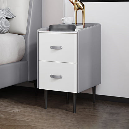 22 "H Lit moderne table de pierre de rangement supérieur de rangement Imitation de nuit en bois avec jambes