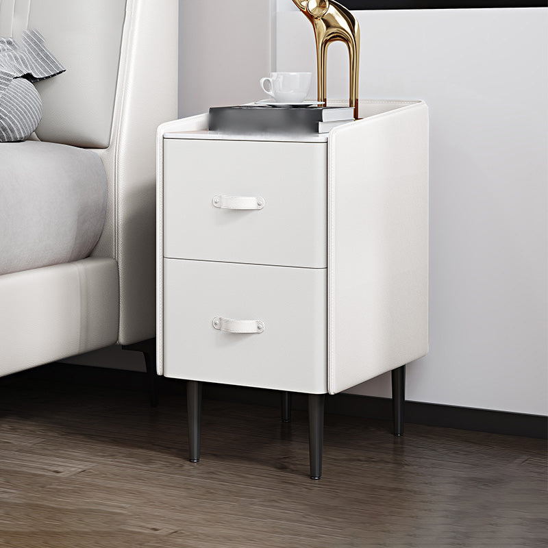 22 "H Lit moderne table de pierre de rangement supérieur de rangement Imitation de nuit en bois avec jambes