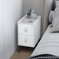 20 "H Stone Top Night Tisch moderne 2-DRAWER-Aufbewahrungsbeine inklusive Betten Nachttisch