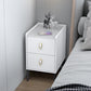 20 "H Stone Top Night Tisch moderne 2-DRAWER-Aufbewahrungsbeine inklusive Betten Nachttisch