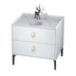 20 "H Stone Top Night Table Moderne 2-lading opslagpoten Inclusief bed nachtkastje