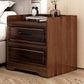 Modern Imitation Wood Nightstand Drawer Storage Accent Table Nightstand Brown 2 Clearhalo 'Bedroom Furniture' 'furn' 'furn_night_stand' 'Furniture' 'night_stand' 'Nightstands' 5524232