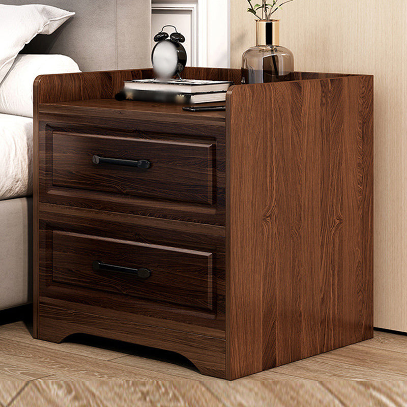 Modern Imitation Wood Nightstand Drawer Storage Accent Table Nightstand Brown 2 Clearhalo 'Bedroom Furniture' 'furn' 'furn_night_stand' 'Furniture' 'night_stand' 'Nightstands' 5524232
