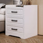 Modern Imitation Wood Nightstand Drawer Storage Accent Table Nightstand White 3 Clearhalo 'Bedroom Furniture' 'furn' 'furn_night_stand' 'Furniture' 'night_stand' 'Nightstands' 5524233