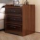 Modern Imitation Wood Nightstand Drawer Storage Accent Table Nightstand Brown 3 Clearhalo 'Bedroom Furniture' 'furn' 'furn_night_stand' 'Furniture' 'night_stand' 'Nightstands' 5524235