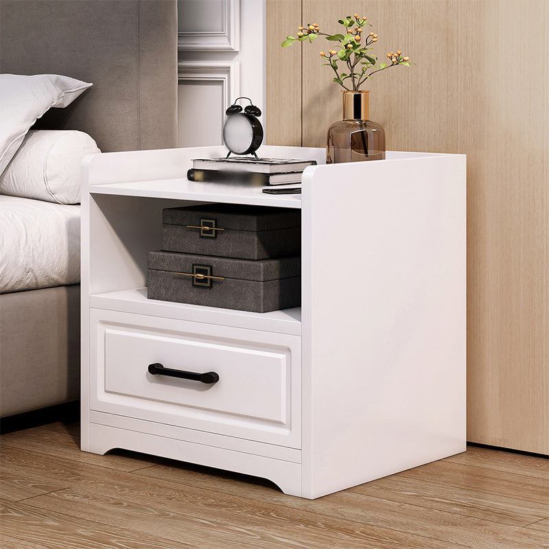Modern Imitation Wood Nightstand Drawer Storage Accent Table Nightstand Clearhalo 'Bedroom Furniture' 'furn' 'furn_night_stand' 'Furniture' 'night_stand' 'Nightstands' 5524236