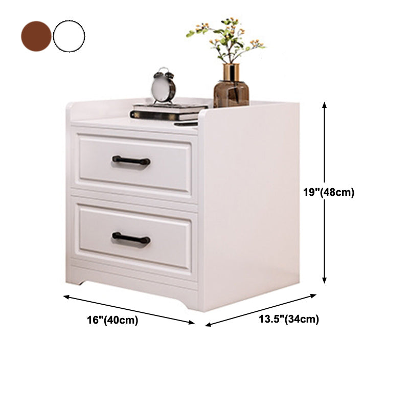 Modern Imitation Wood Nightstand Drawer Storage Accent Table Nightstand Clearhalo 'Bedroom Furniture' 'furn' 'furn_night_stand' 'Furniture' 'night_stand' 'Nightstands' 5524247