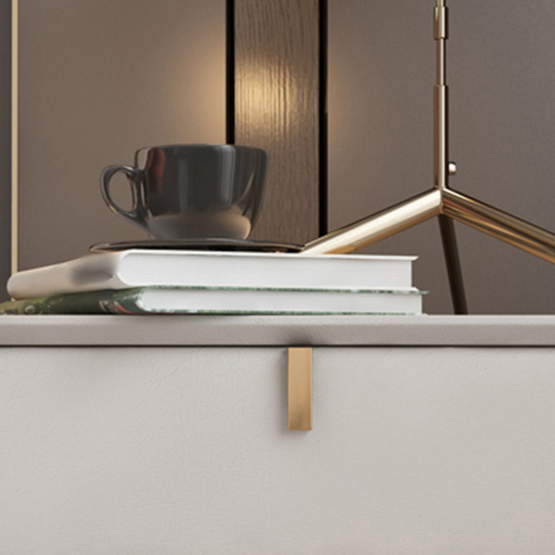 18 "h glam comodino a 2-catro stoccaggio tavolo da notte in legno in legno massiccio