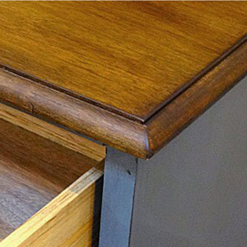 Chéchante de baccalauréat à 3 tirages coffre de rangement traditionnel pour chambre à coucher