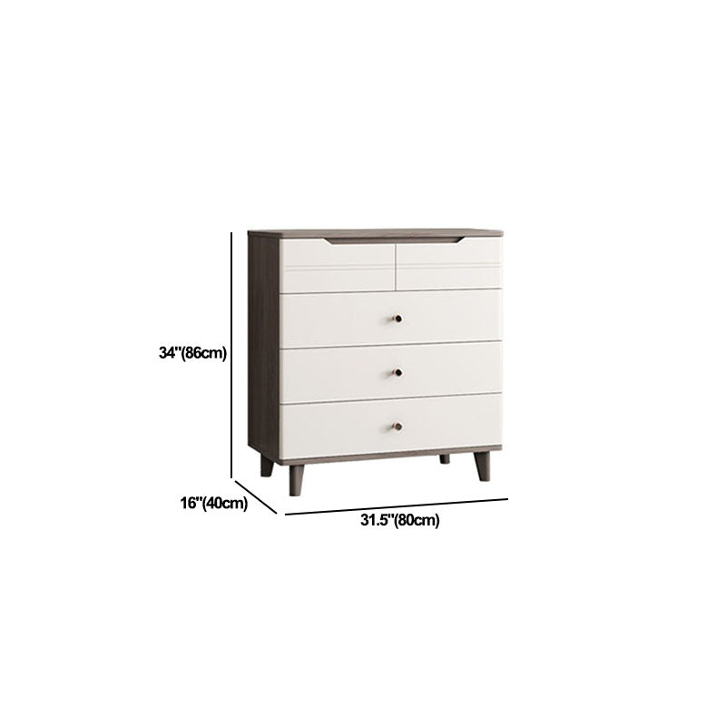 White Storage Chest Modern Style Bedroom Storage Chest Dresser with Drawers Clearhalo 'Bedroom Furniture' 'Dressers & Chests' 'dressers_chests' 'furn' 'furn_dressers_chests' 'Furniture' 5524345