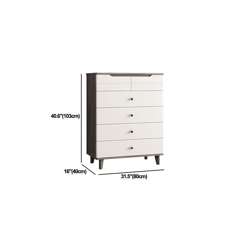 White Storage Chest Modern Style Bedroom Storage Chest Dresser with Drawers Clearhalo 'Bedroom Furniture' 'Dressers & Chests' 'dressers_chests' 'furn' 'furn_dressers_chests' 'Furniture' 5524346
