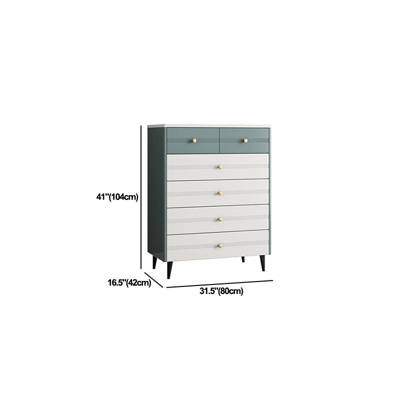 White Storage Chest Modern Style Bedroom Storage Chest Dresser with Drawers Clearhalo 'Bedroom Furniture' 'Dressers & Chests' 'dressers_chests' 'furn' 'furn_dressers_chests' 'Furniture' 5524349