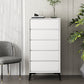 16" D Storage Chest Modern Style Bedroom Storage Chest Dresser in White and Grey 21"L x 16"W x 33"H White Clearhalo 'Bedroom Furniture' 'Dressers & Chests' 'dressers_chests' 'furn' 'furn_dressers_chests' 'Furniture' 5524355