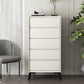 16" D Storage Chest Modern Style Bedroom Storage Chest Dresser in White and Grey 21"L x 16"W x 33"H Ivory Clearhalo 'Bedroom Furniture' 'Dressers & Chests' 'dressers_chests' 'furn' 'furn_dressers_chests' 'Furniture' 5524358