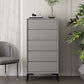 16" D Storage Chest Modern Style Bedroom Storage Chest Dresser in White and Grey 21"L x 16"W x 33"H Dark Gray Clearhalo 'Bedroom Furniture' 'Dressers & Chests' 'dressers_chests' 'furn' 'furn_dressers_chests' 'Furniture' 5524360