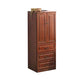 18" D Storage Chest Modern Style Bedroom Storage Chest Dresser with Drawers and Doors 20"L x 18"W x 59"H Brown 3 Clearhalo 'Bedroom Furniture' 'Dressers & Chests' 'dressers_chests' 'furn' 'furn_dressers_chests' 'Furniture' 5524400
