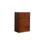 18" D Storage Chest Modern Style Bedroom Storage Chest Dresser with Drawers and Doors 24"L x 18"W x 39"H Brown 5 Clearhalo 'Bedroom Furniture' 'Dressers & Chests' 'dressers_chests' 'furn' 'furn_dressers_chests' 'Furniture' 5524405