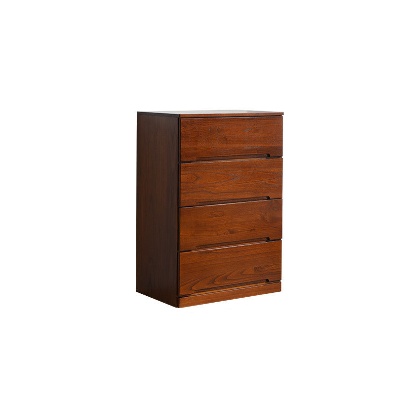 18" D Storage Chest Modern Style Bedroom Storage Chest Dresser with Drawers and Doors 27.5"L x 18"W x 39"H Brown 4 Clearhalo 'Bedroom Furniture' 'Dressers & Chests' 'dressers_chests' 'furn' 'furn_dressers_chests' 'Furniture' 5524412