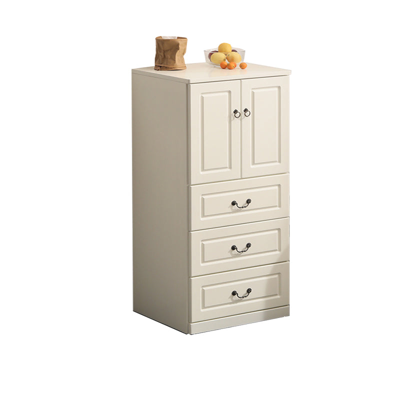 18" D Storage Chest Modern Style Bedroom Storage Chest Dresser with Drawers and Doors 24"L x 18"W x 47"H White 3 Clearhalo 'Bedroom Furniture' 'Dressers & Chests' 'dressers_chests' 'furn' 'furn_dressers_chests' 'Furniture' 5524415