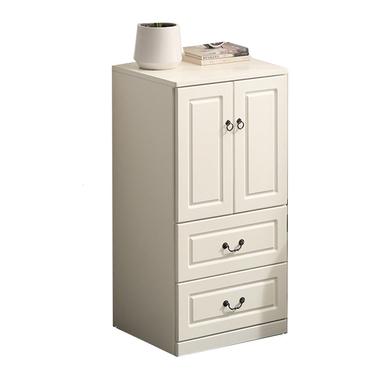 18" D Storage Chest Modern Style Bedroom Storage Chest Dresser with Drawers and Doors 20"L x 18"W x 39"H White 2 Clearhalo 'Bedroom Furniture' 'Dressers & Chests' 'dressers_chests' 'furn' 'furn_dressers_chests' 'Furniture' 5524418