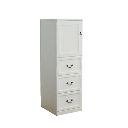 18" D Storage Chest Modern Style Bedroom Storage Chest Dresser with Drawers and Doors 16"L x 18"W x 47"H White 3 Clearhalo 'Bedroom Furniture' 'Dressers & Chests' 'dressers_chests' 'furn' 'furn_dressers_chests' 'Furniture' 5524420