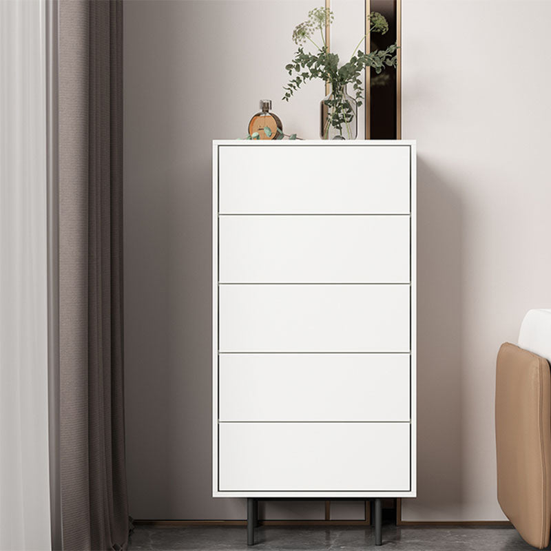Wooden Lingerie Chest Modern Style Bedroom Storage Chest Dresser in 5 Colors 24"L x 12"W x 47"H White Clearhalo 'Bedroom Furniture' 'Dressers & Chests' 'dressers_chests' 'furn' 'furn_dressers_chests' 'Furniture' 5524461
