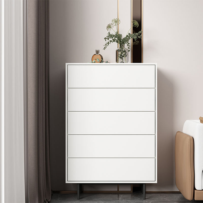 Wooden Lingerie Chest Modern Style Bedroom Storage Chest Dresser in 5 Colors 31"L x 14"W x 47"H White Clearhalo 'Bedroom Furniture' 'Dressers & Chests' 'dressers_chests' 'furn' 'furn_dressers_chests' 'Furniture' 5524463
