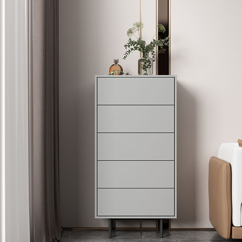 Wooden Lingerie Chest Modern Style Bedroom Storage Chest Dresser in 5 Colors 24"L x 12"W x 47"H Grey Clearhalo 'Bedroom Furniture' 'Dressers & Chests' 'dressers_chests' 'furn' 'furn_dressers_chests' 'Furniture' 5524480