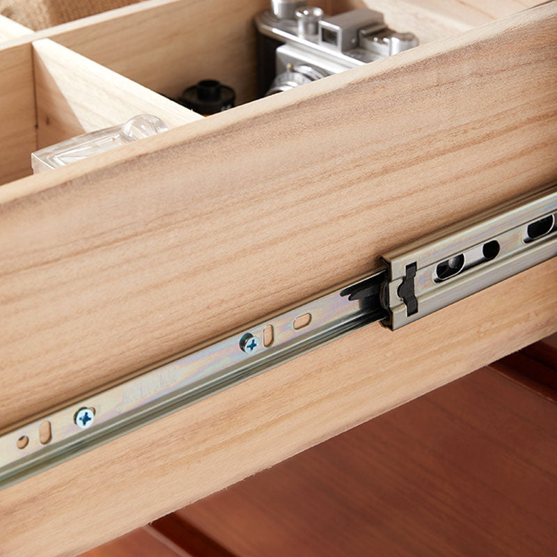 Double commode en bois commode de rangement de chambre à coucher de style moderne avec tiroirs