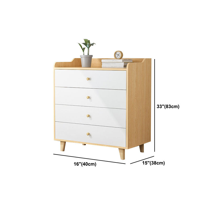 Commode en bois de style moderne à chambre verticale rangement commode coffre avec tiroirs