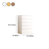 Wooden Lingerie Chest Vertical Bedroom Storage Chest Dresser with 3 / 4 / 5 / 6 Drawers