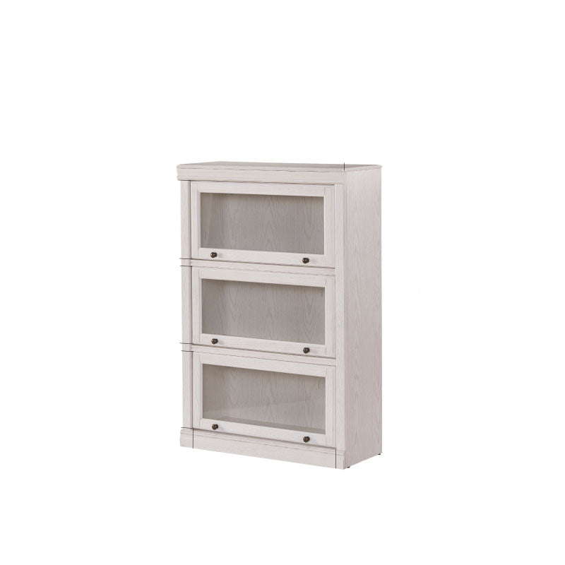 Libreria moderna di libreria in legno chiuso con porta per ufficio