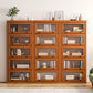 Libreria moderna di libreria in legno chiuso con porta per ufficio
