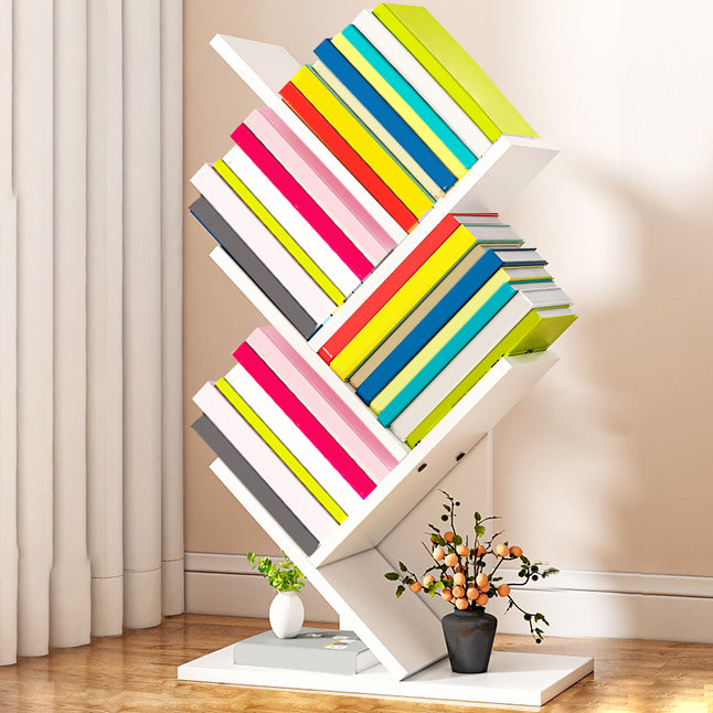 Salon contemporain étagère et étagère fabriquée en bois bibliothèque en bois