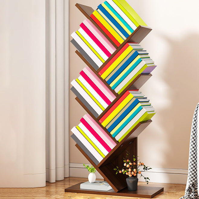 Salon contemporain étagère et étagère fabriquée en bois bibliothèque en bois